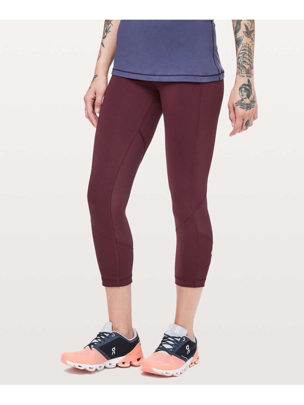 Lululemon Pace Rival Crop *22" Dark Adobe Sz. 8